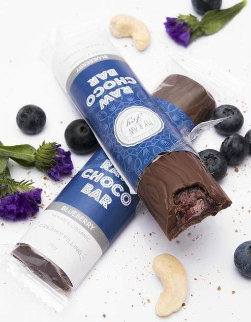 MyRawJoy Cream Bars Raw Choco Bar - Blueberry