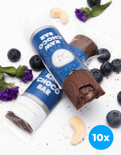 MyRawJoy Cream Bars Raw Choco Bar - Blueberry