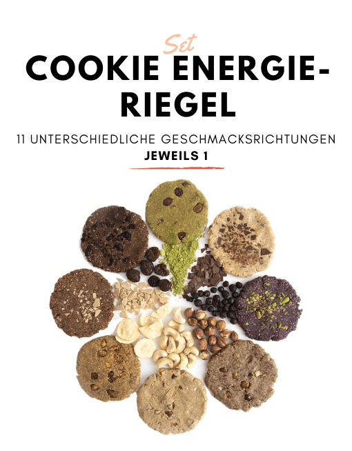 Cookie Energie-Riegel - Geschmacks-Mix-Set Nahrhafte Raw Cookies MyRawJoy Geschmacksmischungs-Bundle | 11 COOKIES - 1 VON JEDER SORTE |
