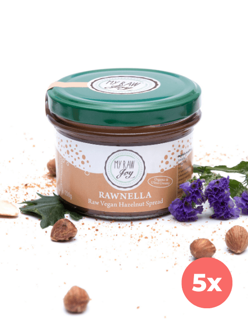 MyRawJoy Raw spreads & nutbutters 5 Jar Bundle Deal | €9.02 per Jar Rawnella Spread