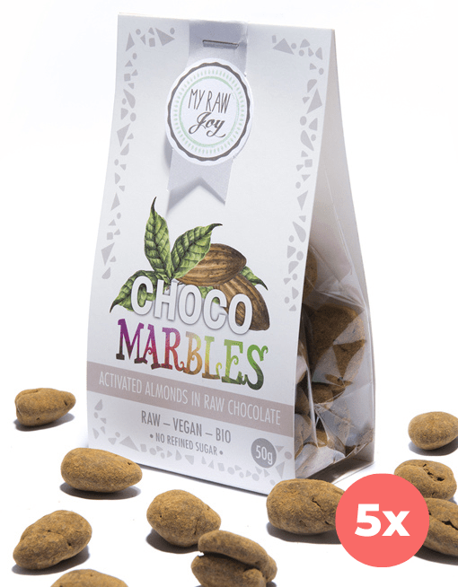 MyRawJoy Choco Marbles 5 Bag Bundle Deal | €2.83 per Bag Choco Marbles - Almonds
