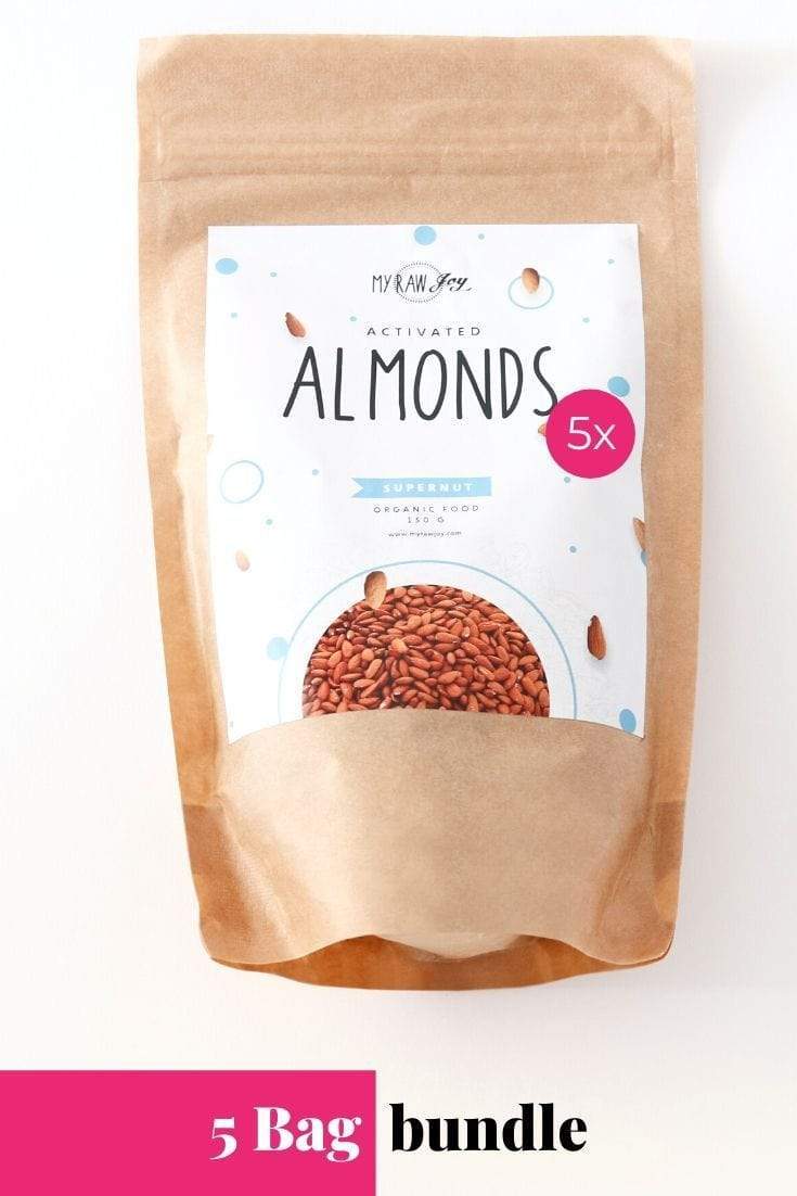 MyRawJoy SuperNut Bites 5 bag bundle deal Activated Almond Supernut Bites