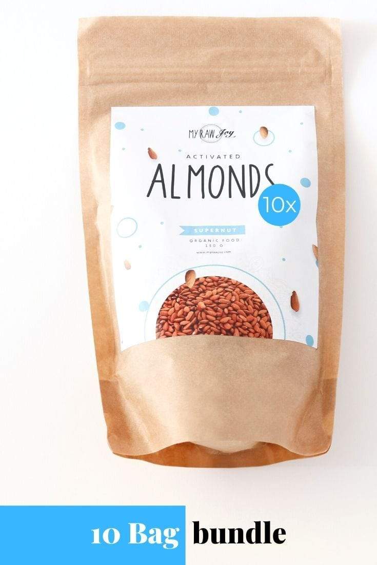 MyRawJoy SuperNut Bites 10 bag bundle deal Activated Almond Supernut Bites