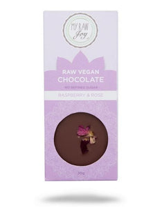 MyRawJoy Raw Chocolates Raw Chocolate- Raspberry & Rose - Small
