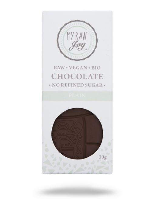 MyRawJoy Raw Chocolates Raw Plain Chocolate - Small